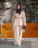 ست مانتو شلوار کمربند ویژه یلدا