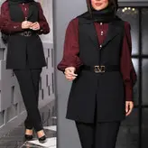 ست کامل مجلسی شومیز شلوار کمربند وست