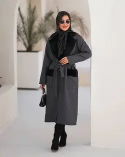 پالتو بلند زنانه آسترکشی شده مناسب سایز ۴۰ تا ۵۰