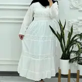 ساحلی بلند نخی تافته هندی فری سایز  تا 48