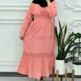 ساحلی بلند نخی تافته هندی فری سایز  تا 48