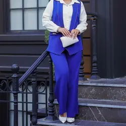 ست سه تیکه مجلسی شومیز شلوا ر جلیقه سایز 38 تا 48