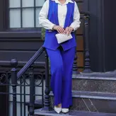 ست سه تیکه مجلسی شومیز شلوا ر جلیقه سایز 38 تا 48