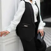 ست سه تیکه مجلسی شومیز شلوا ر جلیقه سایز 38 تا 48