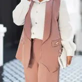 ست سه تیکه مجلسی شومیز شلوا ر جلیقه سایز 38 تا 48