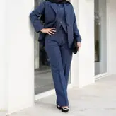 ست سه تیکه کت شلوار جلیقه کرپ دیپلمات سایز 38 تا 46