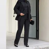 ست سه تیکه کت شلوار جلیقه کرپ دیپلمات سایز 38 تا 46