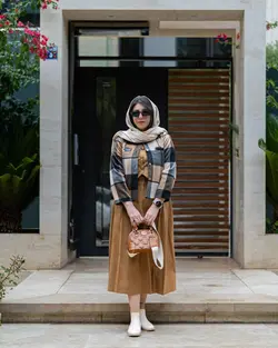 کت جلیقه دامن پاییزی فری سایز تا ۴۶