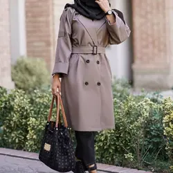 مانتودانشجویی اداری باضمانت دوخت کیفیت عالی یقه انگلیسی جنس کتان ترگال کجراه مناسب تا46قدمانتو100در5رنگ عالی