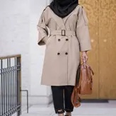 مانتودانشجویی اداری باضمانت دوخت کیفیت عالی یقه انگلیسی جنس کتان ترگال کجراه مناسب تا46قدمانتو100در5رنگ عالی