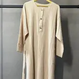 پیراهن بلند ساحلی جلو دکمه مناسب شیردهی سایز 48 تا 56