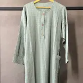 پیراهن بلند ساحلی جلو دکمه مناسب شیردهی سایز 48 تا 56