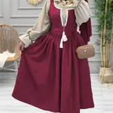 شومیز سارافون مجلسی شانتون فری سایز تا 46 دارای کمربند واسه تنظیم سایز