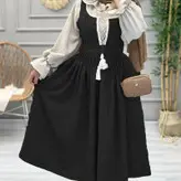 شومیز سارافون مجلسی شانتون فری سایز تا 46 دارای کمربند واسه تنظیم سایز