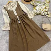 شومیز سارافون مجلسی شانتون فری سایز تا 46 دارای کمربند واسه تنظیم سایز