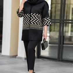 مانتو کتی کتان خرجکار هندی فری سایز تا 46