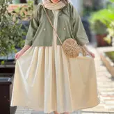 ست دو تیکه کت سارافون لنین نچرال درجه یک فری سایز تا 46