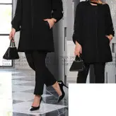 مانتو مغزی دوزی شده قواره دارسایز 46 تا 52 ویژه نوروز 403