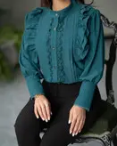 شومیز مجلسی مزونی زنانه سایز بزرگ ویژه عید ۱۴۰۴