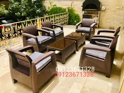 قیمت و خرید میز جلو مبلی حصیری درجه1 | فروشگاه مبلمان باغی