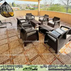 قیمت و خرید میز جلو مبلی حصیری درجه1 | فروشگاه مبلمان باغی