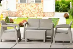 قیمت و خرید میز جلو مبلی حصیری درجه1 | فروشگاه مبلمان باغی