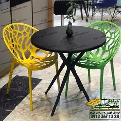 میز و صندلی باغی (بدنه پلی کربنات ) | فروشگاه مبلمان باغی