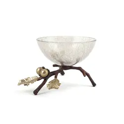 شاخه بلوط ظرف شیشه ای B1 (شاخه Z) قهوه ای - شیشه شامپاینی