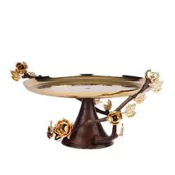 شیرینی خوری آنیکا 30 سانت ظرف طلایی