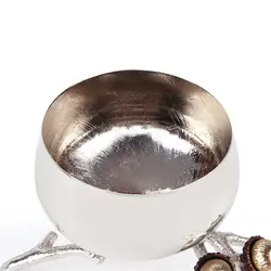 شاخه بلوط ظرف فلزی Z1 بدون در (شاخه Z) نقره ای - ظرف نقره ای