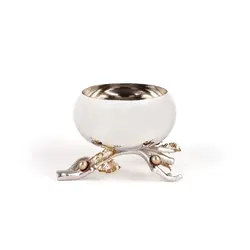 شاخه بلوط ظرف فلزی C3 نقره ای - ظرف نقره ای