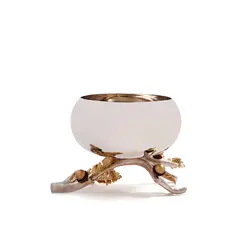 شاخه بلوط ظرف فلزی C3 نقره ای - ظرف نقره ای