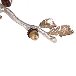 شاخه بلوط ظرف فلزی بلوط B4 نقره ای - ظرف نقره ای