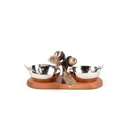 ظرف نمک فلفل بلوط چوبی