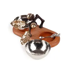 ظرف نمک فلفل بلوط چوبی