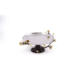 شیرینی خوری آنیکا 30 سانت ظرف نقره‌ای