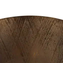 سطل زباله مارینا بزرگ دردار قهوه ای طلایی - ظرف طلایی