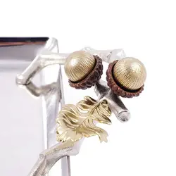 سینی بلوط فلزی مستطیل کوچک نقره ای - ظرف نقره ای