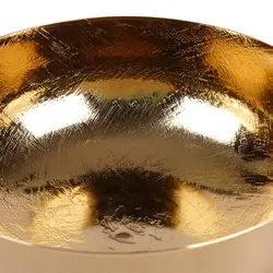 شاخه بلوط ظرف فلزی C4 قهوه ای - ظرف طلایی