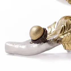 شاخه بلوط ظرف فلزی C4 نقره ای - ظرف طلایی