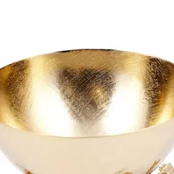 شاخه بلوط ظرف فلزی B3 نقره ای - ظرف طلایی