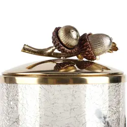 بانکه پایه دار بلوط سایز بزرگ درب طلایی