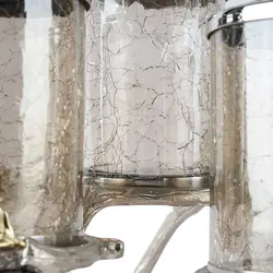 جای ادویه بلوط درب نقره ای