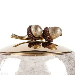 شاخه بلوط ظرف شیشه ای C2 دردار (شاخه Z) طلایی