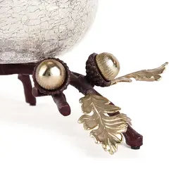 شاخه بلوط ظرف شیشه ای C2 دردار (شاخه Z) طلایی