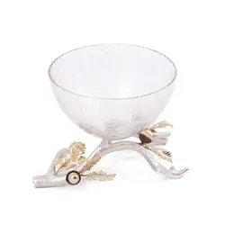 شاخه بلوط ظرف شیشه ای B3 نقره‌ای