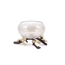 شاخه بلوط ظرف شیشه ای C3 قهوه‌ای