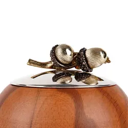 ظرف چوبی دردار B2 بلوط درب نقره‌ای