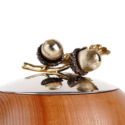 ظرف چوبی دردار C2 بلوط درب نقره‌ای