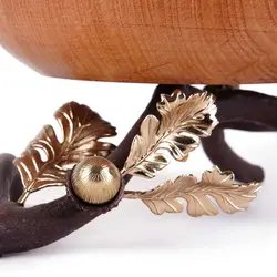 شاخه بلوط ظرف چوبی C3 چوب روشن